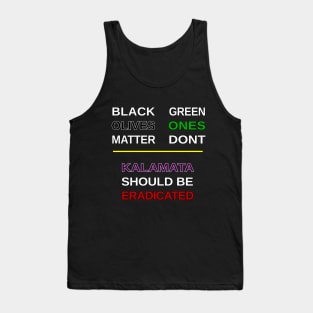 Black Olives Matter Tank Top